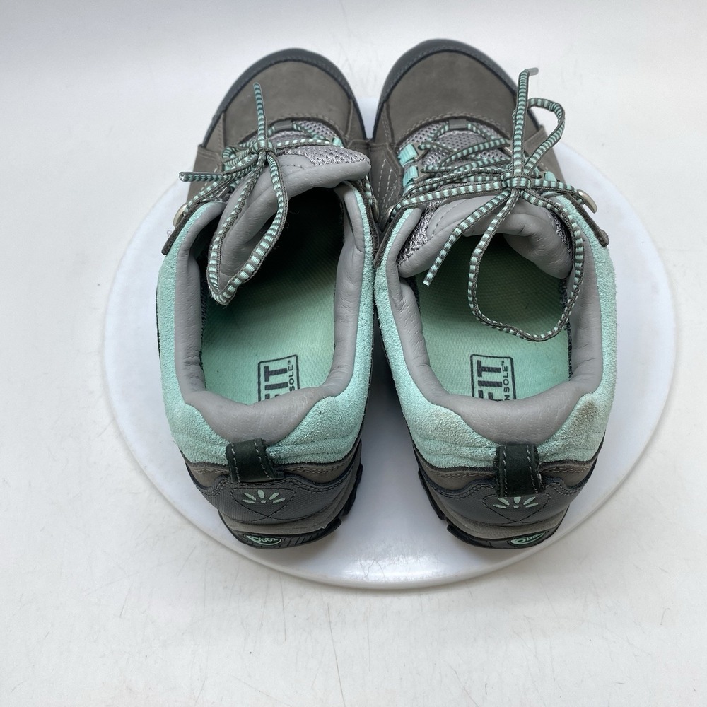 Oboz Shoes Womens 8.5 Wide Sapphire Low Gray Teal BDry Hiking Waterproof Boots - Picture 5 of 10